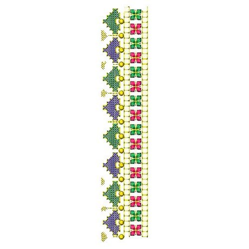 Floral Cross Stitch Embroidery Design 23203