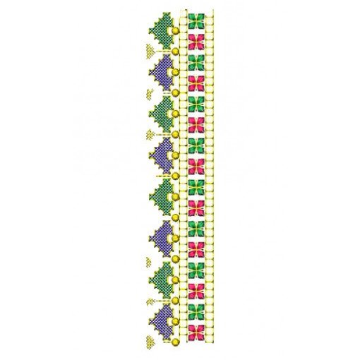 Floral Cross Stitch Embroidery Design 23203