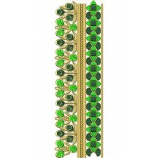 Green Lace Embroidery Design 23331