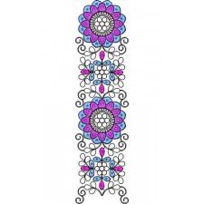 Flat & Cording Lace Embroidery Design 23338