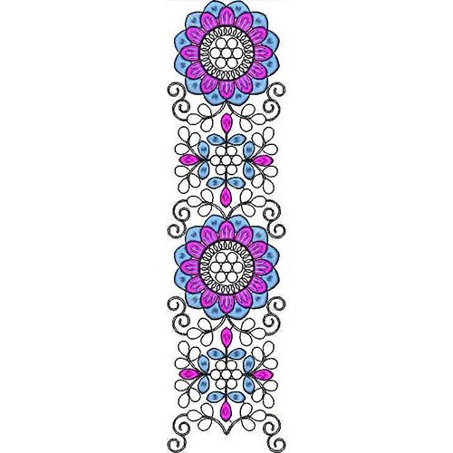 Flat & Cording Lace Embroidery Design 23338