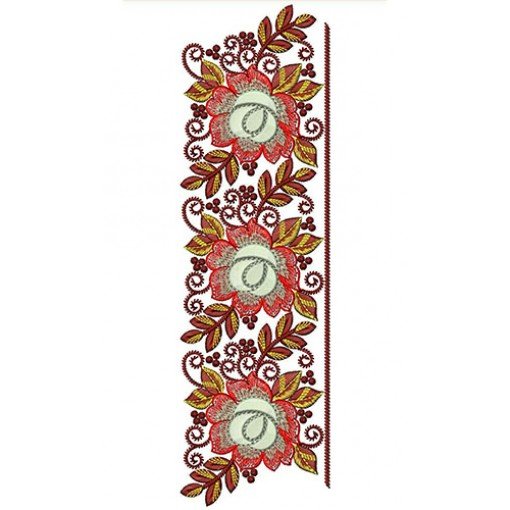 Mexican Lace Border Embroidery Design 23391