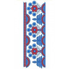 Blue Saree Border Lace Design 23480
