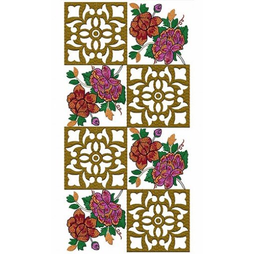 Designer Box With Rose Flower Design 23528