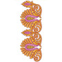 Horizontal Wavy Lace Border Design 23529