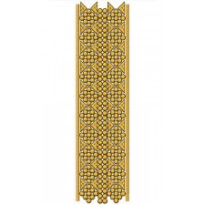 Triangle And Circle Mixture In Lace Border Design 23546