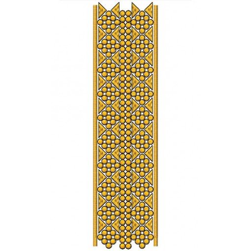 Triangle And Circle Mixture In Lace Border Design 23546