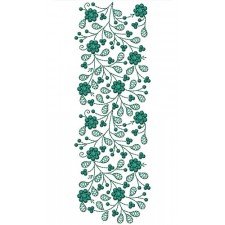 Green Lace Border Embroidery Design 23547