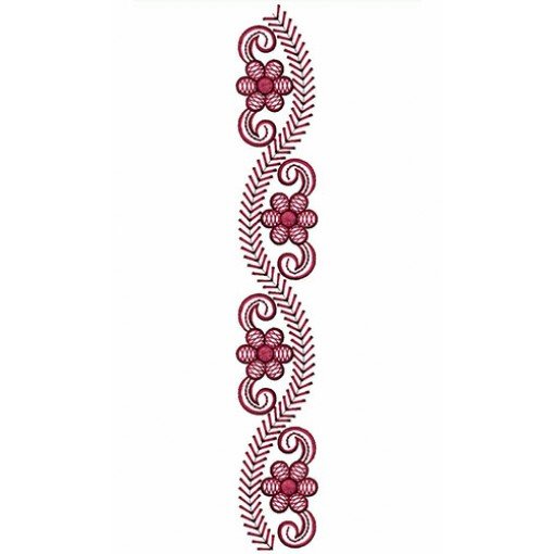 Big Flower With Wavy Lace Design 23560