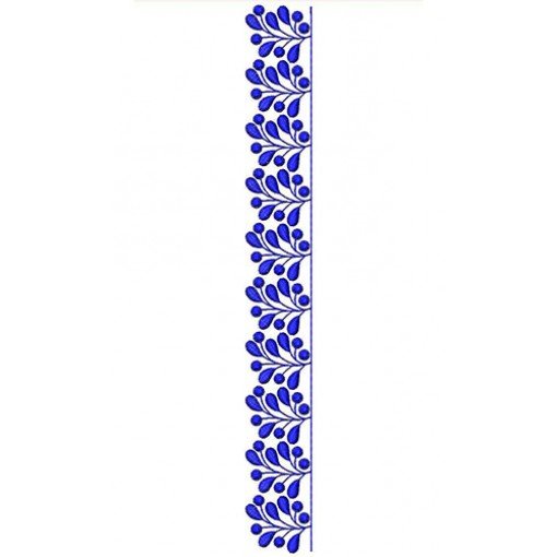 Little Tree Plant Design Lace Border 23570
