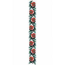 Wavy Lace Border Design With Flower And Leaf 23629