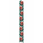 Wavy Lace Border Design With Flower And Leaf 23629