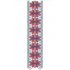 Amazing Cording Lace Border Embroidery Design 23699