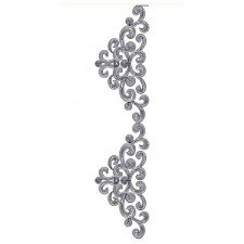 Ornate Chain Stitch Lace Border Design 23723
