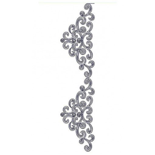 Ornate Chain Stitch Lace Border Design 23723
