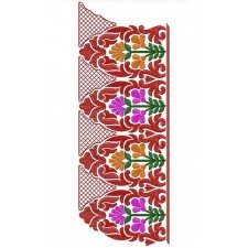 Lovely Lace Border Design In Embroidery 24021