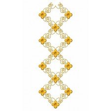 Vertex Regular Lace Border Embroidery Design 24077