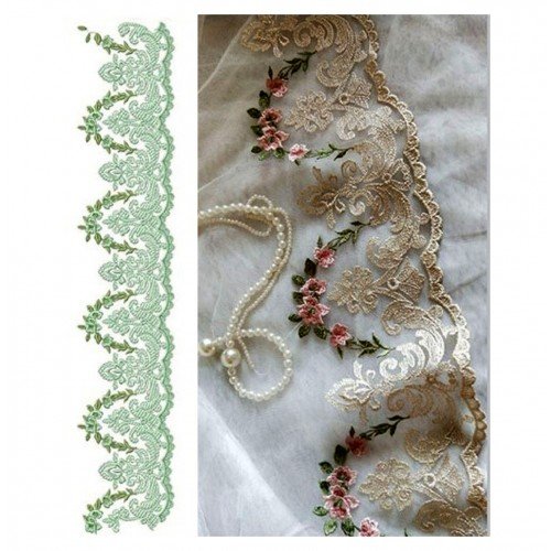 Notable Lace Border Design In Embroidery 24217