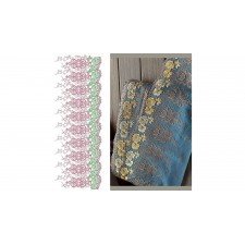 Entrancing Lace Border Embroidery Design 24220