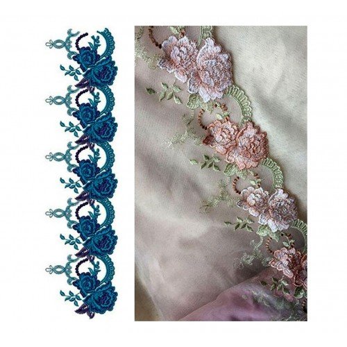 Terrific Lace Embroidery Design 24228
