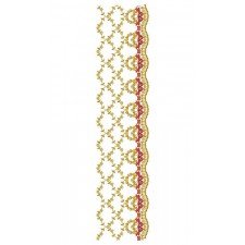 Flower Vine Lace Embroidery Design 24240