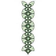 Leaf Lace Border Design In Embroidery 24422
