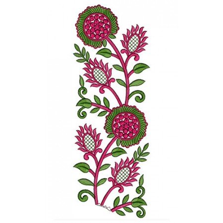 Delightful Sunflower Lace Embroidery Design 24554