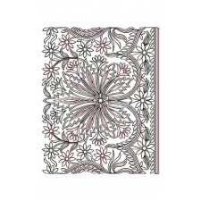 2 Color Aari Work Chain Stitch Lace Embroidery Design 24587