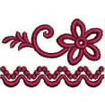 Ivory Galloon Lace Embroidery Design 24589