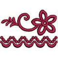 Ivory Galloon Lace Embroidery Design 24589