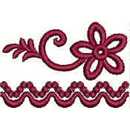 Ivory Galloon Lace Embroidery Design 24589