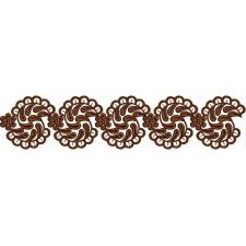 The leaf-Inspired Lace Embroidery Design 24614