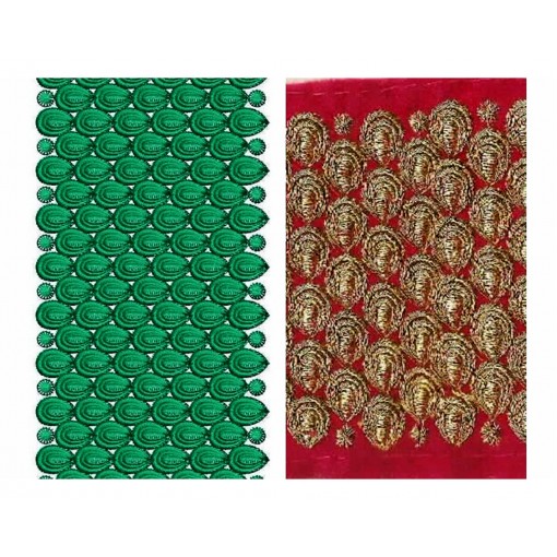 250 Area Saree Border Lace Design