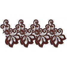 Trim Lace Embroidery Design 25021