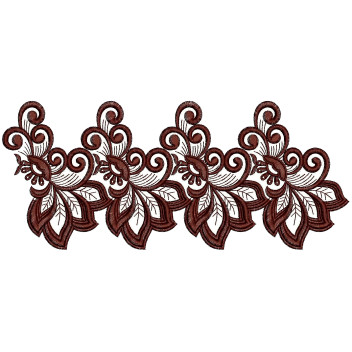 Trim Lace Embroidery Design 25021