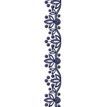Simple line Lace Embroidery Design 25065