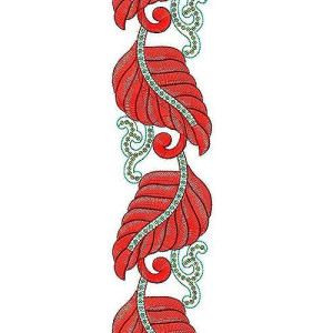 Sticker Rubber Fom Beautiful Lace Design