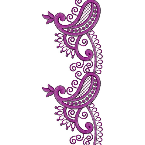 Mango Shape Embroidery Designs 25751