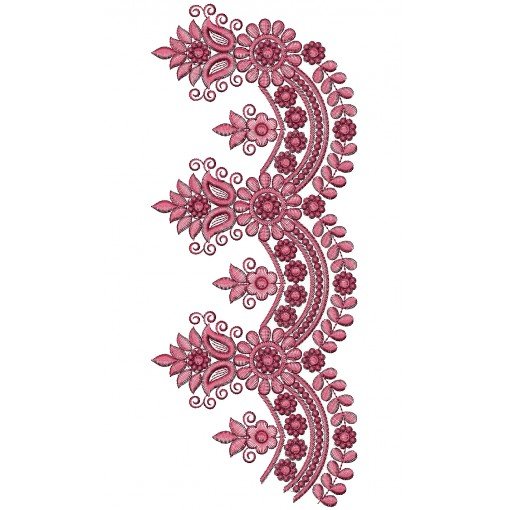 Scarf Lace Embroidery Design 25774