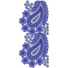 Paisley Style Lace Embroidery Design 25775