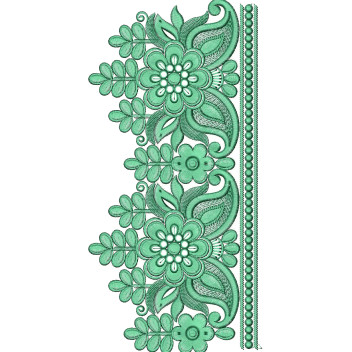 Saree Border Embroidery Design 25776
