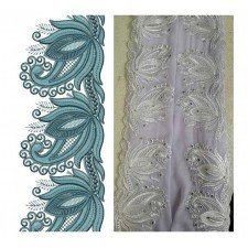 Beautiful Dress Border Embroidery Design 25778 Beautiful Dress Border Embroidery Design 25778