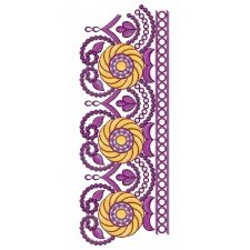 Leaf Embroidery Lace Design 25786