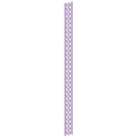 Open Lace Square Embroidery Design 25789