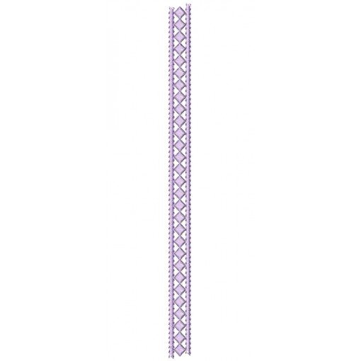 Open Lace Square Embroidery Design 25789