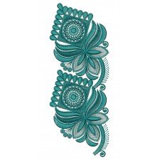Machine Embroidery Lace In Square Shape 25791