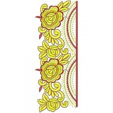 Pink Rose style Lace Border Design
