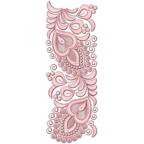 Beautiful Heart Lace Embroidery 25807