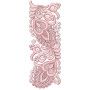 Beautiful Heart Lace Embroidery 25807