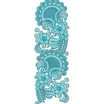 Floral Lace Embroidery Design 25813